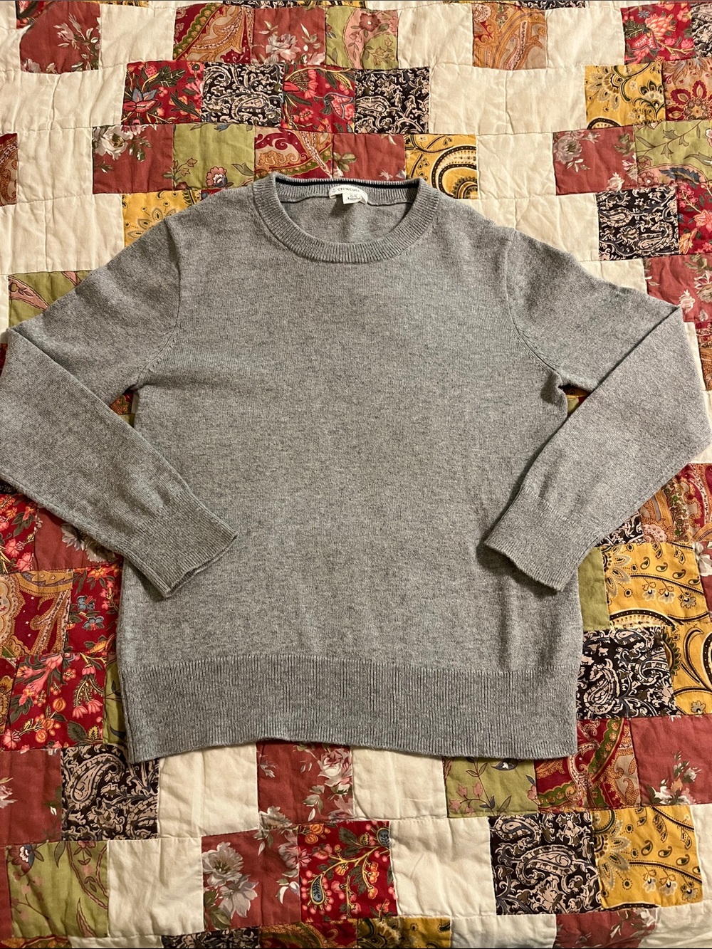JCrew gray sweater, size 6-7
